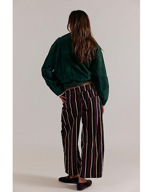 Free People Easy Peasy Printed Pull-On Cord Jeans in Blue | UK Free People Easy Peasy Printed Pull-On Cord Jeans in Blue | UK
