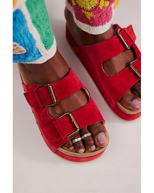 Free People Red Teddy Toe Ring