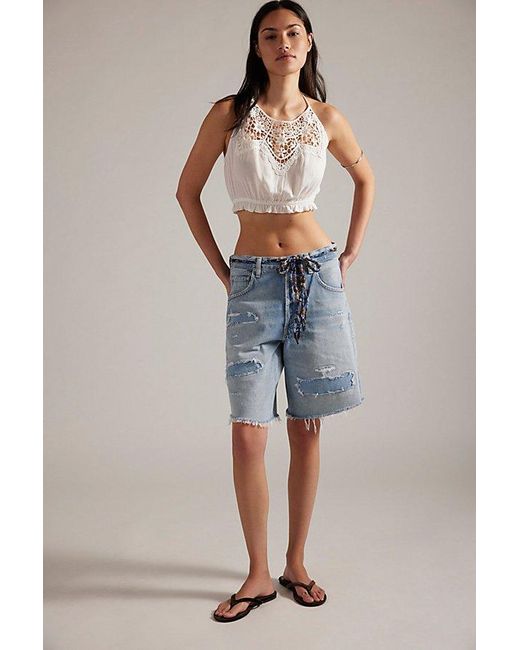 Citizens of Humanity Blue Exclusive Ayla Shorts