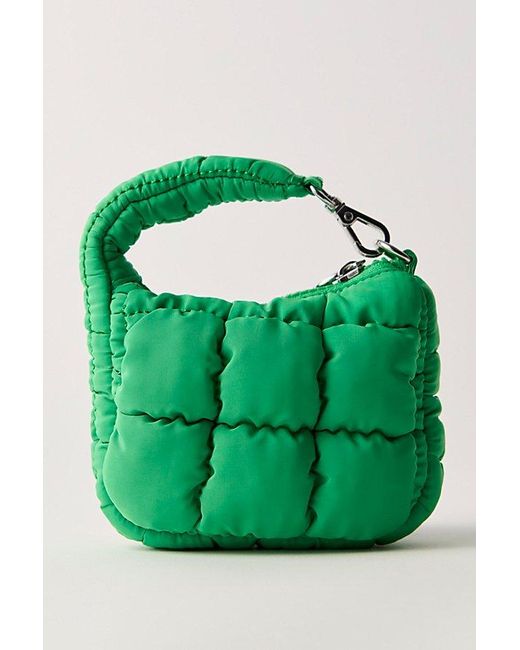 Fp Movement Green Quilted Micro Pouch