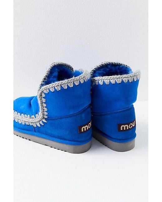 Mou Glacier Boots At Free People In Lapisazuli Blue, Size: Eu 37
