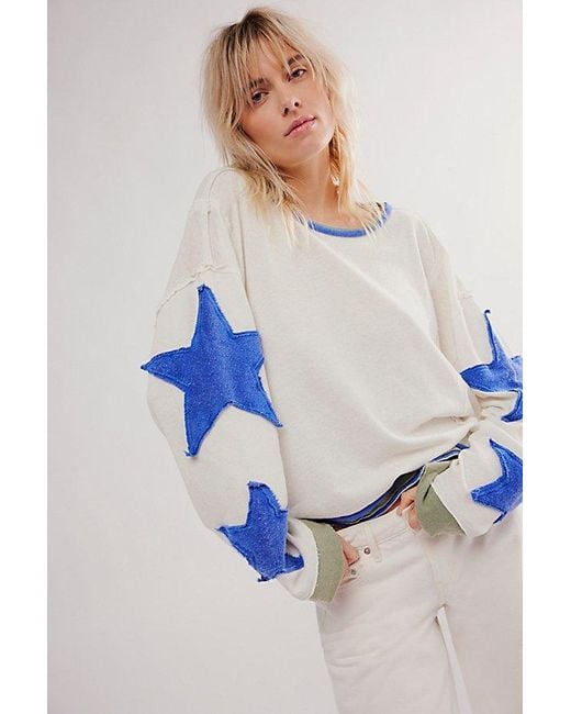 Free People Blue You're A Star Tee