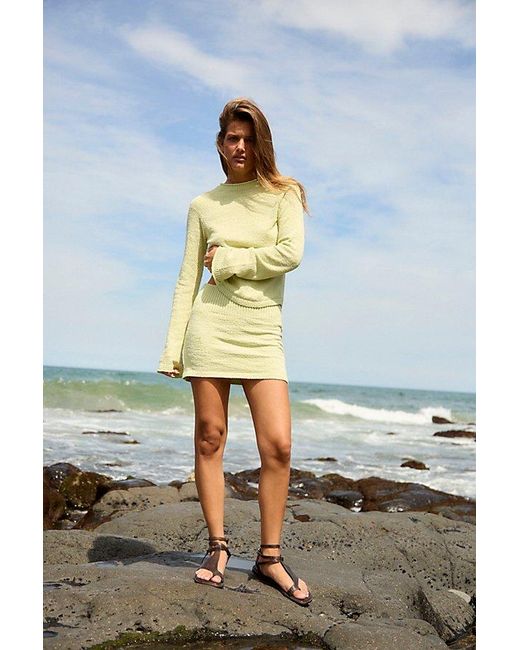 free-est Multicolor Jodi Sweater Skirt Set By