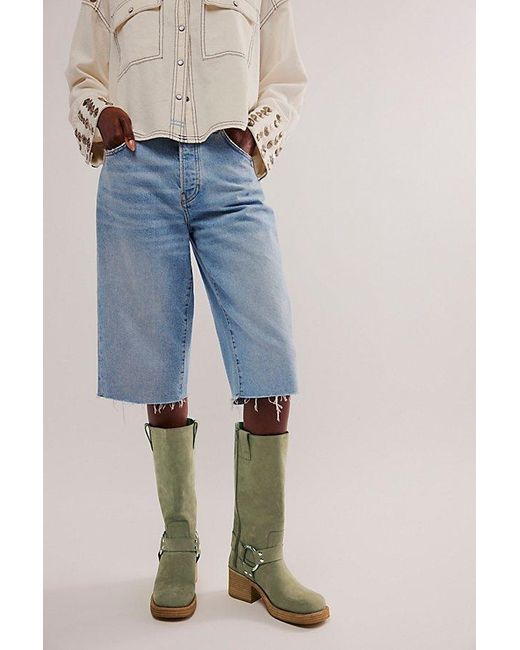 Jeffrey Campbell Blue Kira Harness Boots