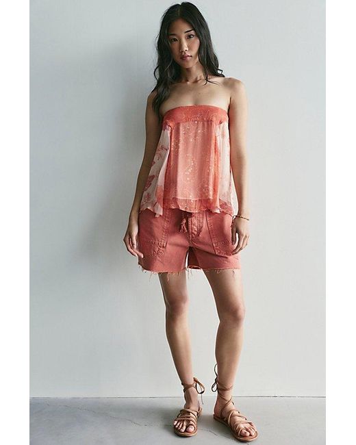 Free People Multicolor Cleo Mixed Print Tube Top