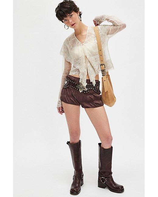 Free People Brown Sweet On You Bloomers