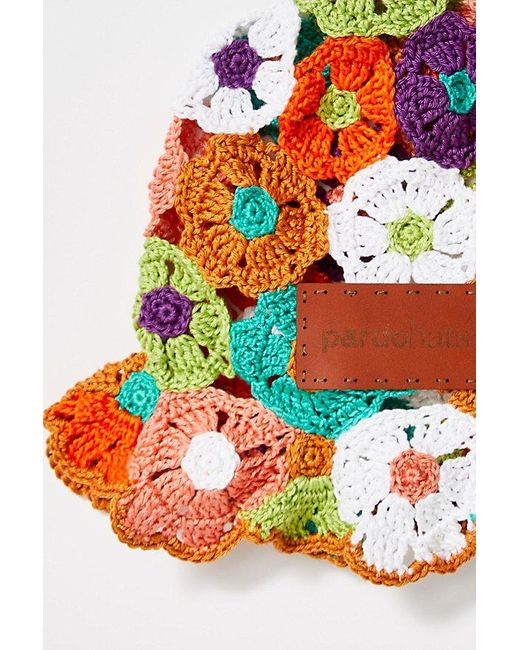 Free People Brown Sancho Cotton Crochet Hat