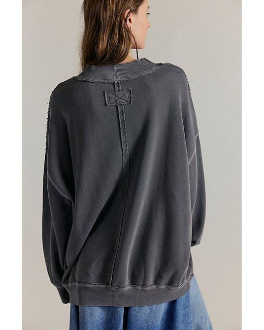 Free People Gray Palm Springs Pullover