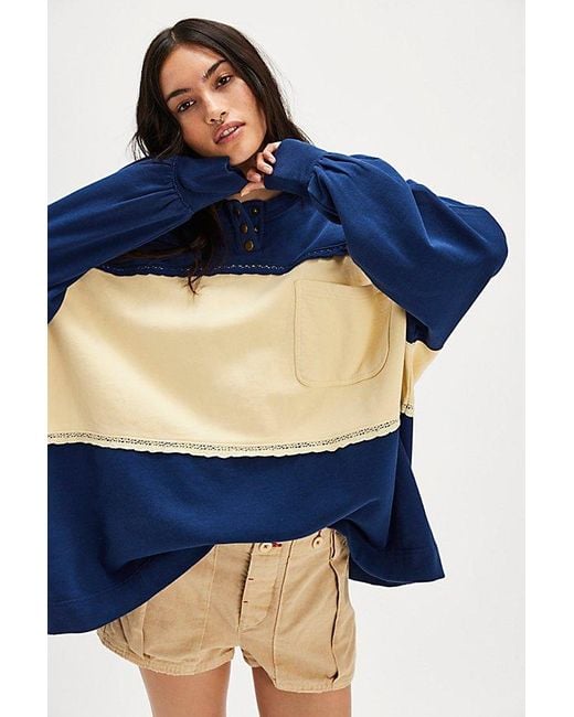(取寄) フリーピープル レディース ストロベリー スウェットシャツ Free People women Strawberry Sweatshirt Oceana Combo Free People Strawberry Sweatshirt in Blue | Lyst