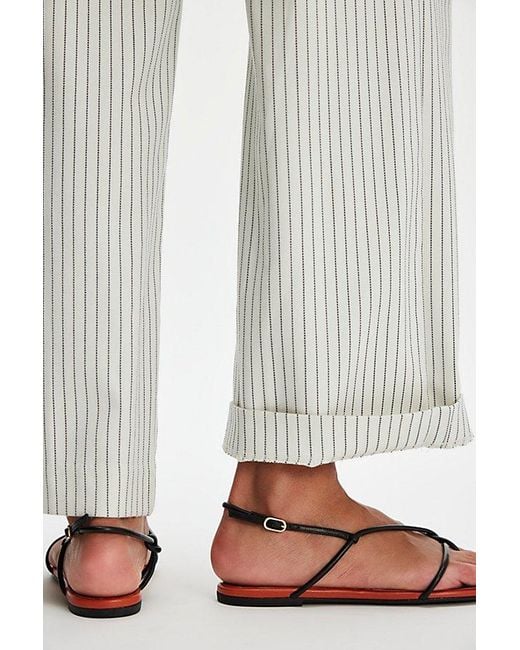 SCHUTZ SHOES Brown Malta Flat Sandals