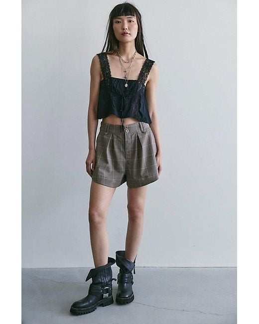 Free People Multicolor Marina Menswear Trouser Shorts