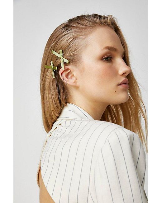 Free People White Quincy Mini Bow Set Of 4