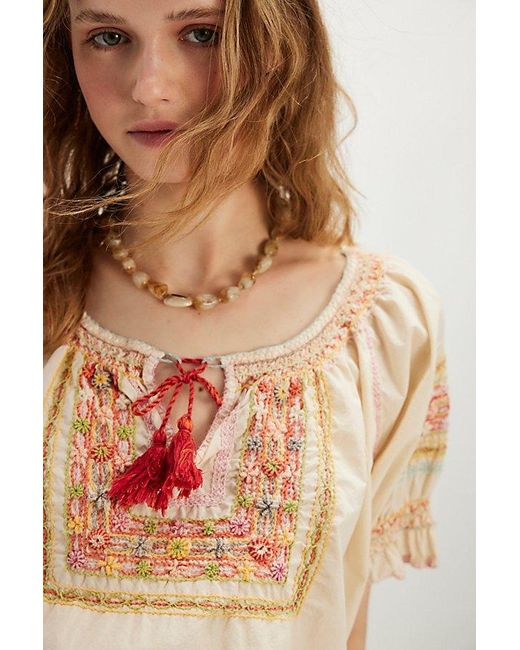 Magnolia Pearl Multicolor Folk Blouse