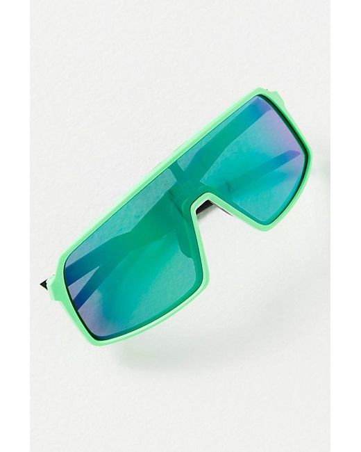 Oakley Blue Sutro Sunglasses At Free People In 80s Green/prism Jade Jade