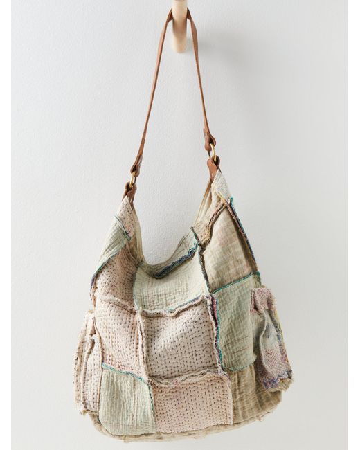Free People Sac Fourre-tout Patchwork Kaleidoscope in Natural | Lyst