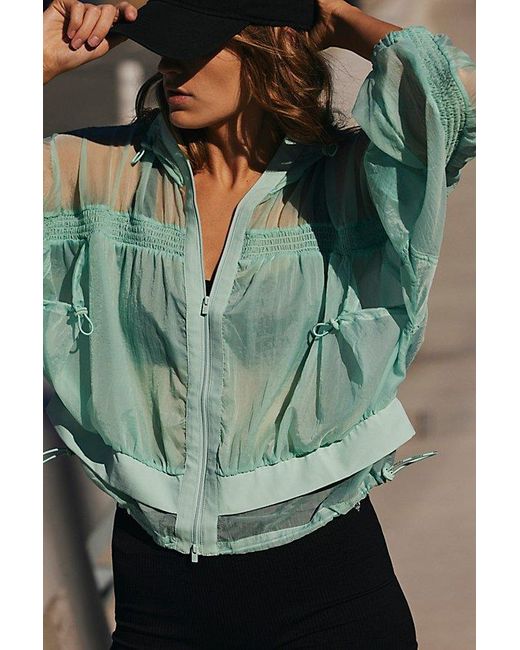 Free People Green Up To You Zip-up