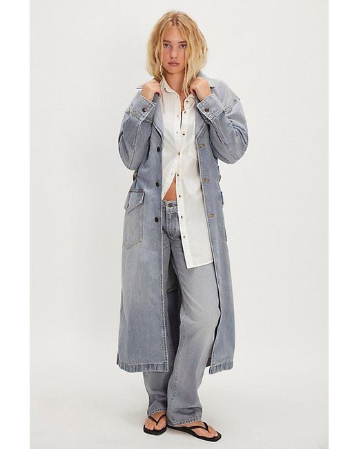Wrangler Gray Denim Trench