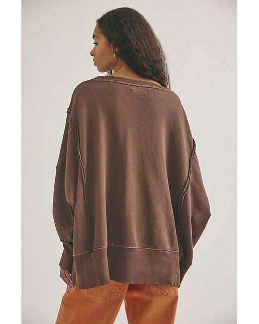 Free People Brown We The Free Camden Sweatshirt