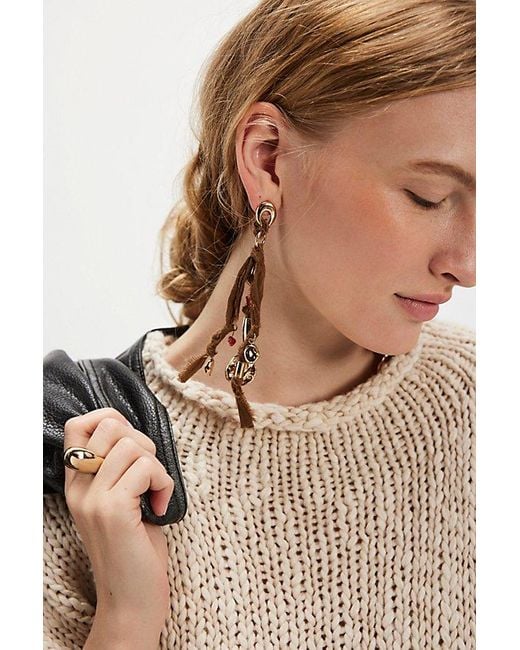 Free People Red Pretty Baby Earrings