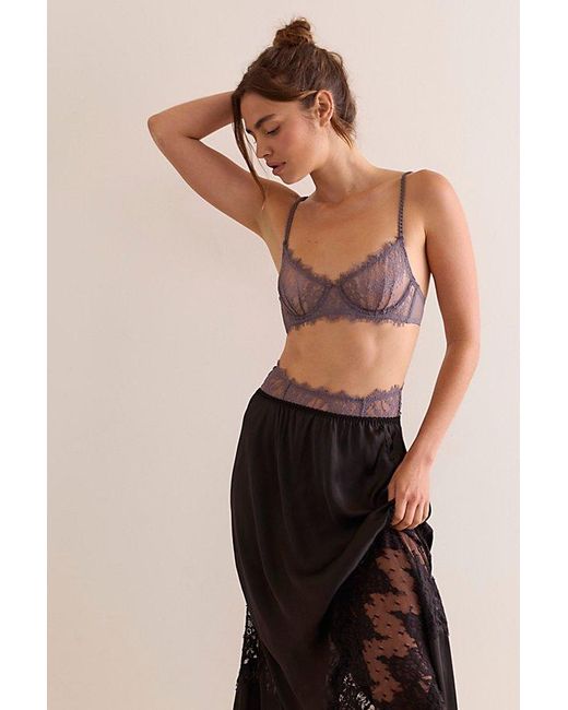 Intimately By Free People Brown Lacebound Demi Underwire Bra By