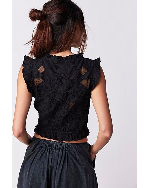 Free People Black All The Ways Top