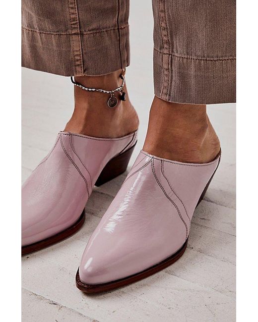 Free People Brown New Frontier Western Mules