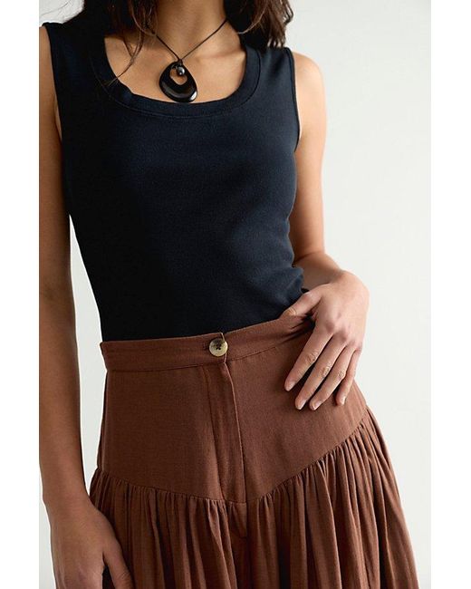 TACH Brown Tach Solid Nova Pants By