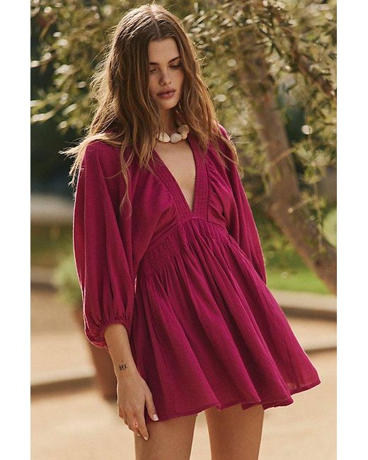 free-est Red For The Moment Mini Dress By