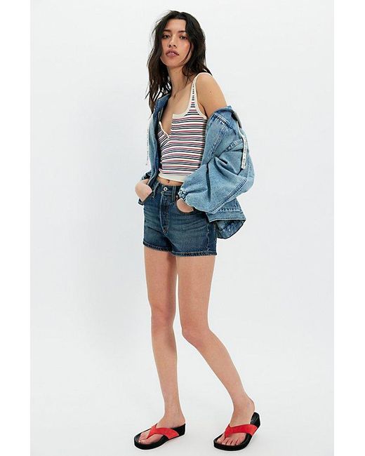 Intimately By Free People Blue Striped Simply Soft Cami By