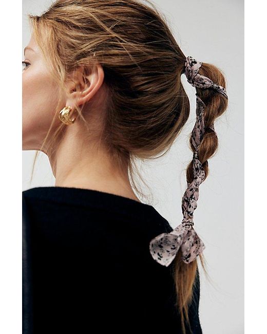 Free People Black Vessa Pony Scarf