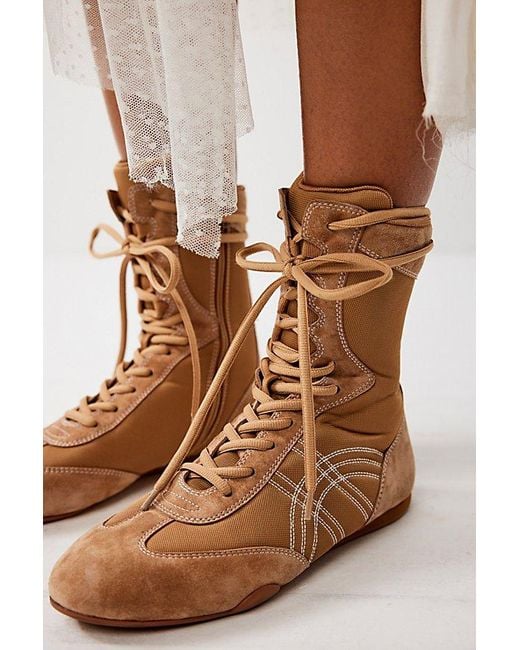 Jeffrey Campbell Brown In The Ring Boxing Boots