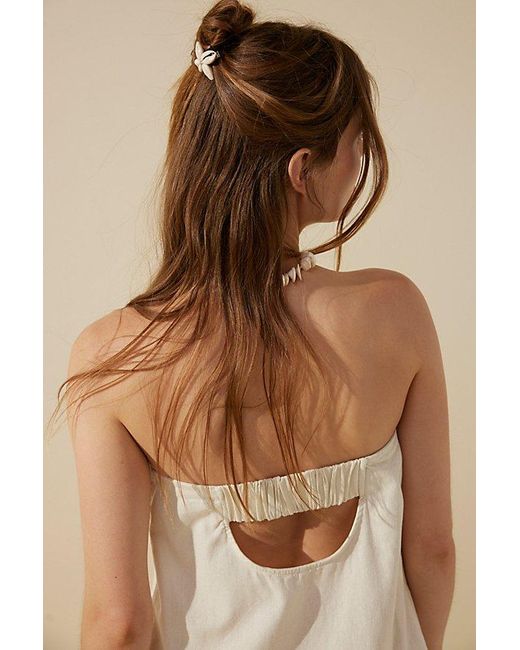 Free People Brown Essentially The Best Cotton-linen Mini
