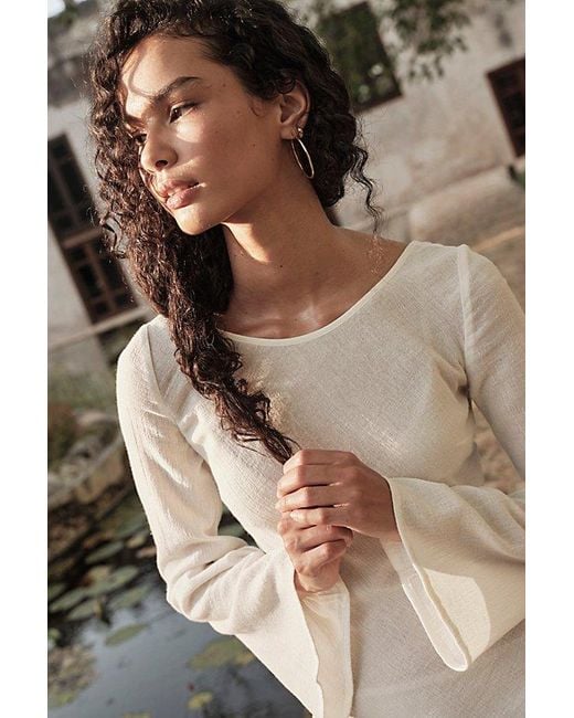 free-est Brown Sea Polished Maxi Dress By