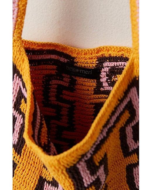 bek + MERI Multicolor Fishbone Tote