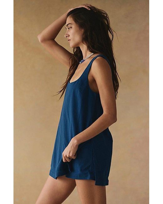 free-est Blue Summer Smiles Romper By