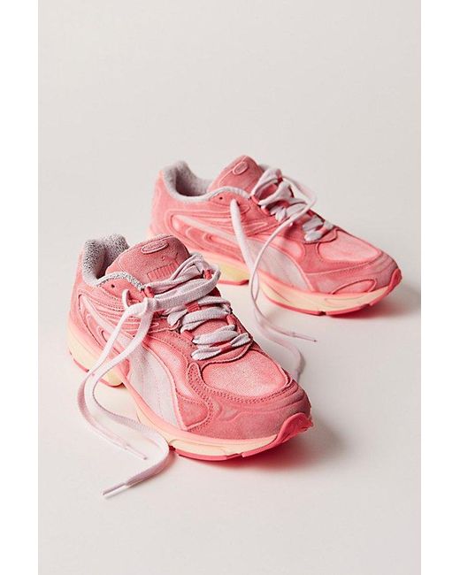 PUMA Pink Extos Overdye Trainers Shoe