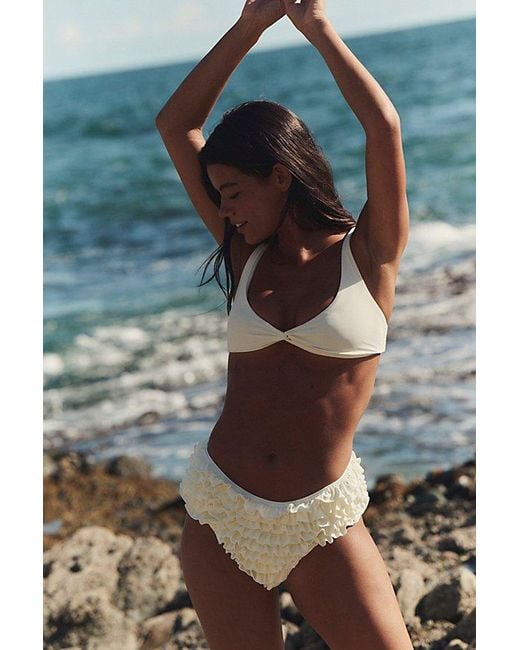 Mare Perpetua Gray Pixie Ruffle Bikini Bottoms