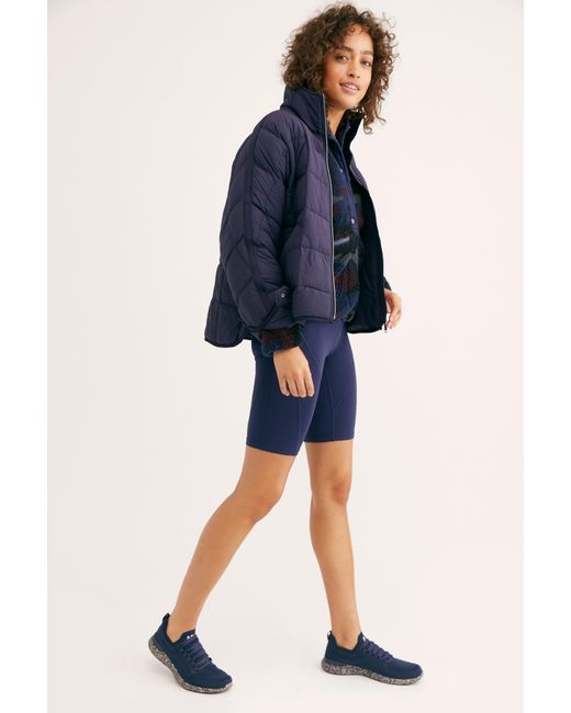 Free People Pippa Packable Puffer Jacket By Fp Movement in Navy (Blue) - Lyst