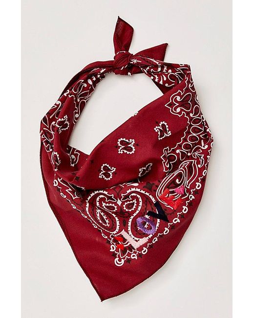 Free People Red Call It By Your Name Bandana