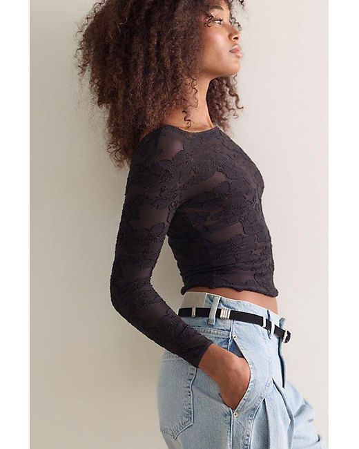 Intimately By Free People Blue Night Shift Layering Top By