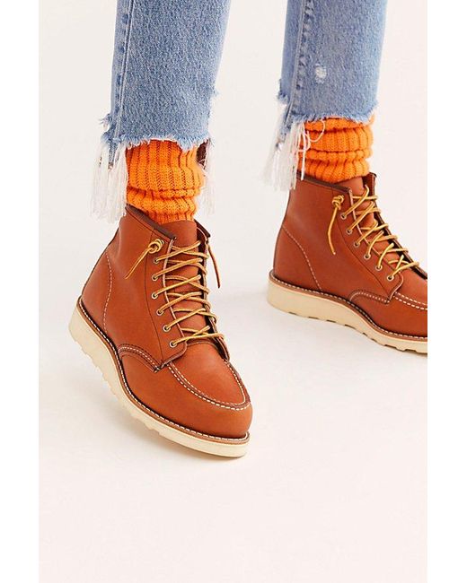Red Wing Orange Wing 6" Classic Moc Boot