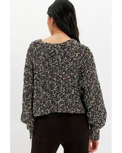 Free People Black Flea Market Cardi