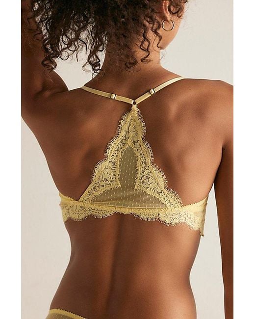 Intimately By Free People Brown Fiona Mesh Front-Close Bralette By