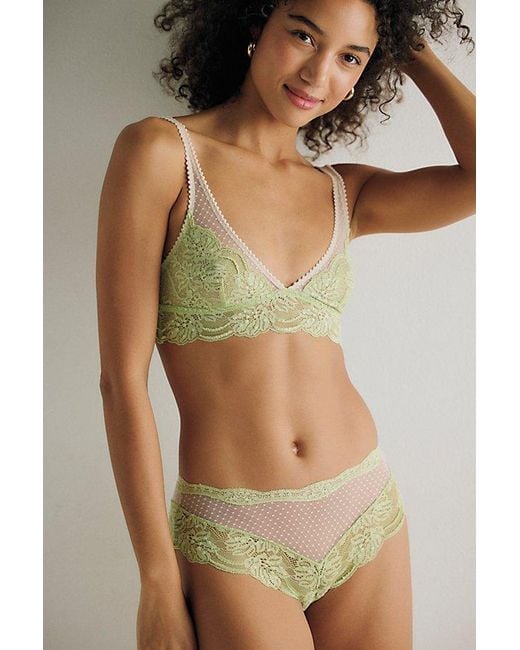 Intimately By Free People Brown Midweek Dance Mesh Hipster Undies By