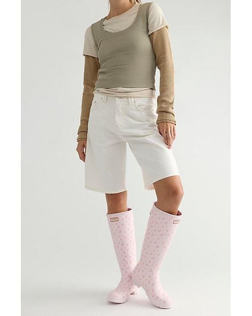 Hunter Pink X Loveshackfancy Tall Wellies