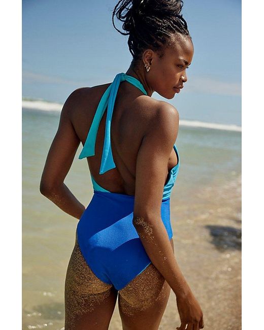Beach Riot Blue Jessica One-piece Swimsuit