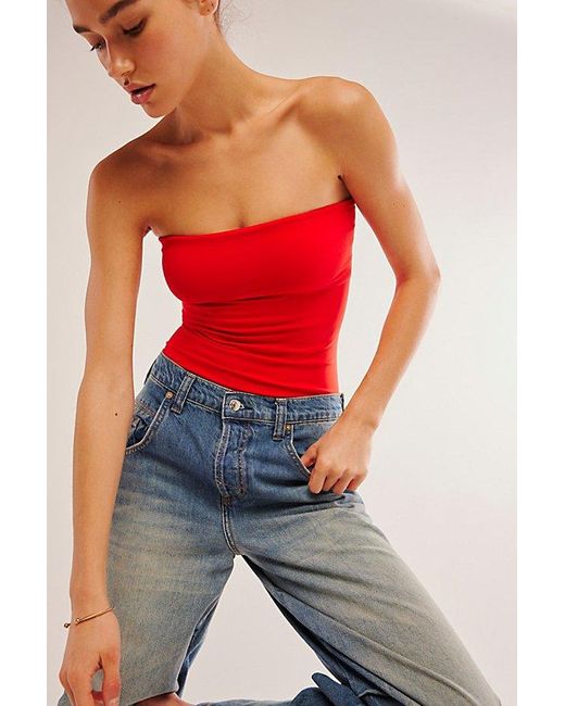 Free People Red The Carrie Tube
