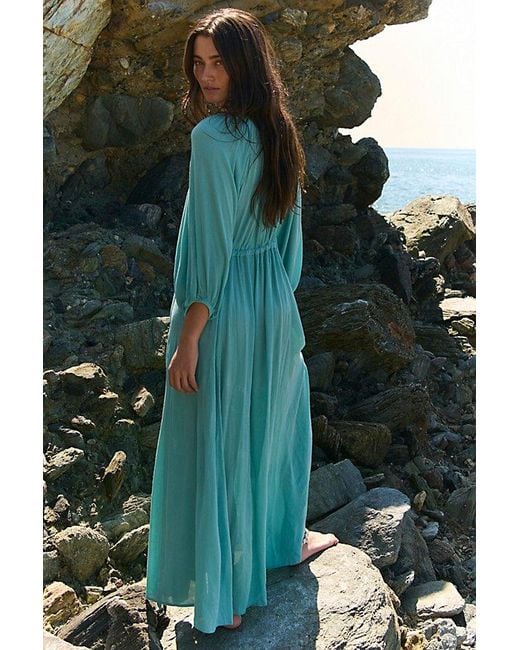 free-est Blue Plenty Of Love Maxi Dress By