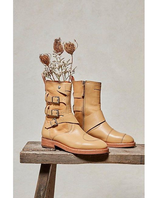 Free People Brown We The Free Dusty Buckle Boots