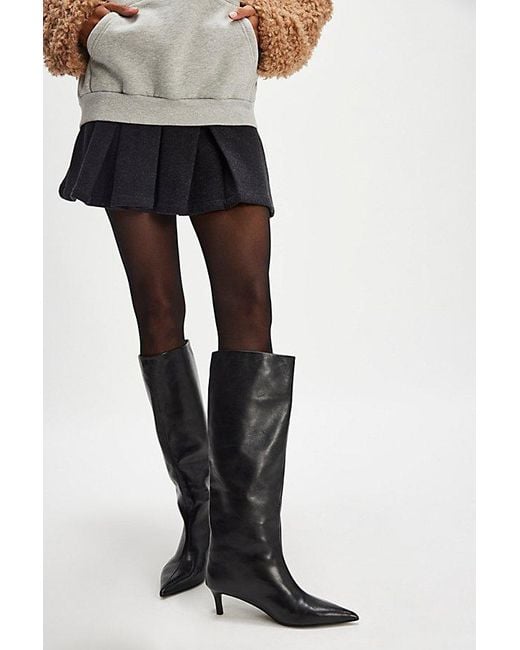 Free People Brown Kiki Kitten Heel Boots